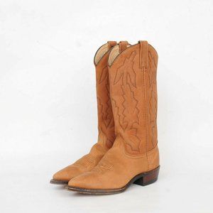 Dan Post Vintage Marlboro Brown Leather Cowboy Western Boots Womens 7 M